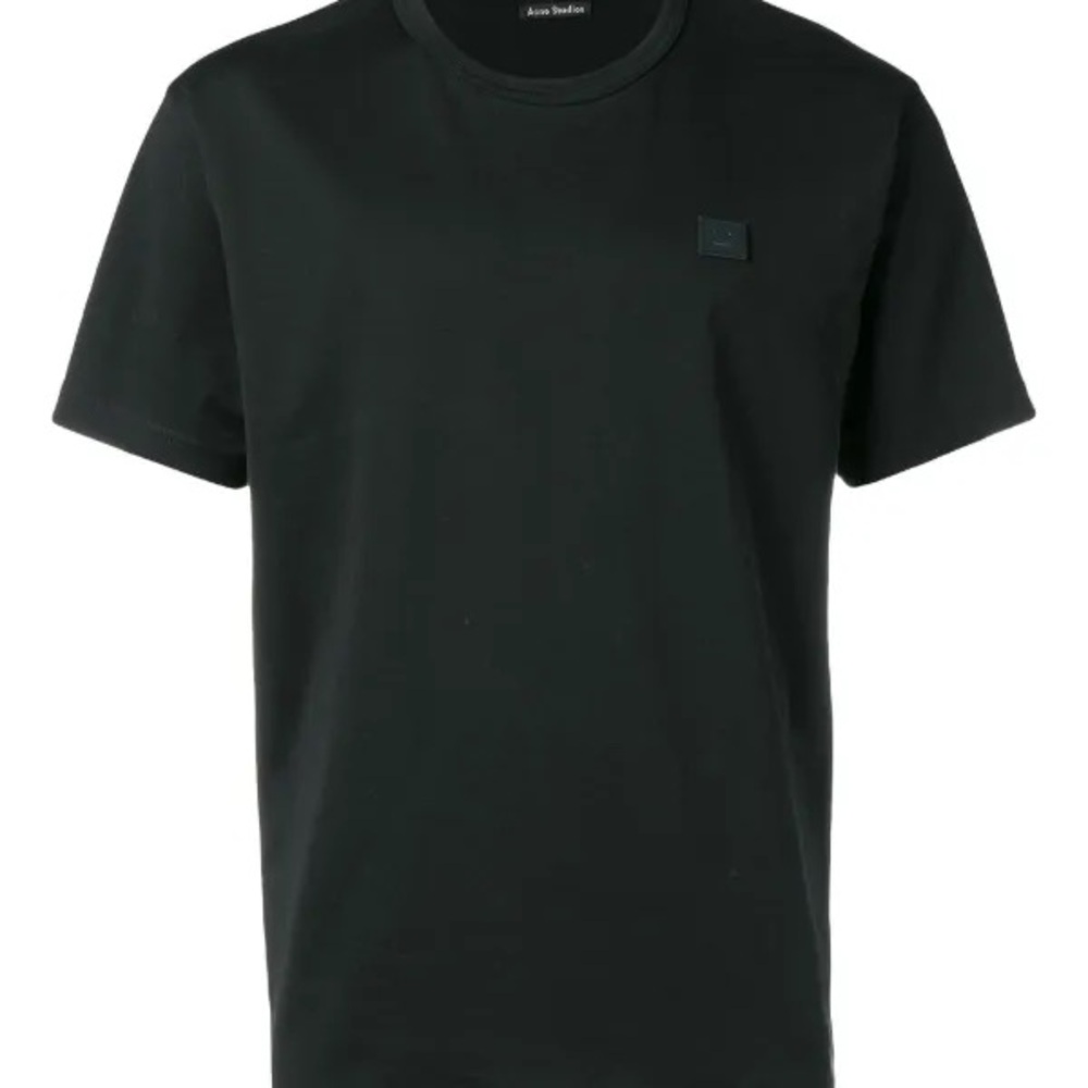 Acne Studios Black Face Patch Tee